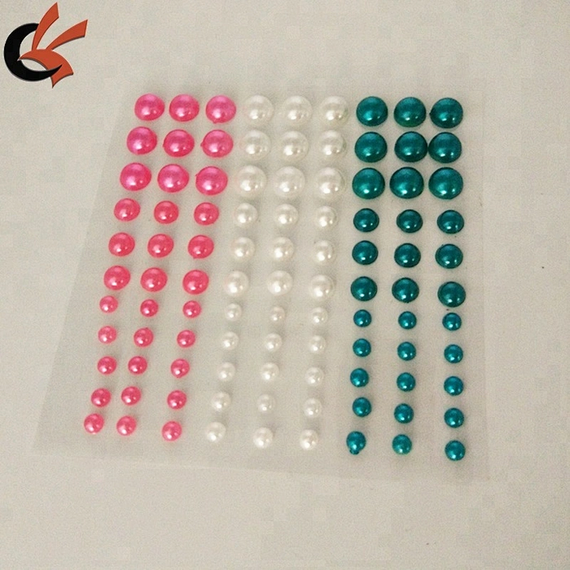 wholesale three size round adhesive gems decorative crystal acrylic sticker