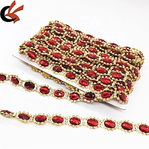 Rhinestones Trimming Type and 888 Crystal Acrylic & Resin Material Rhinestone Chain Trimming
