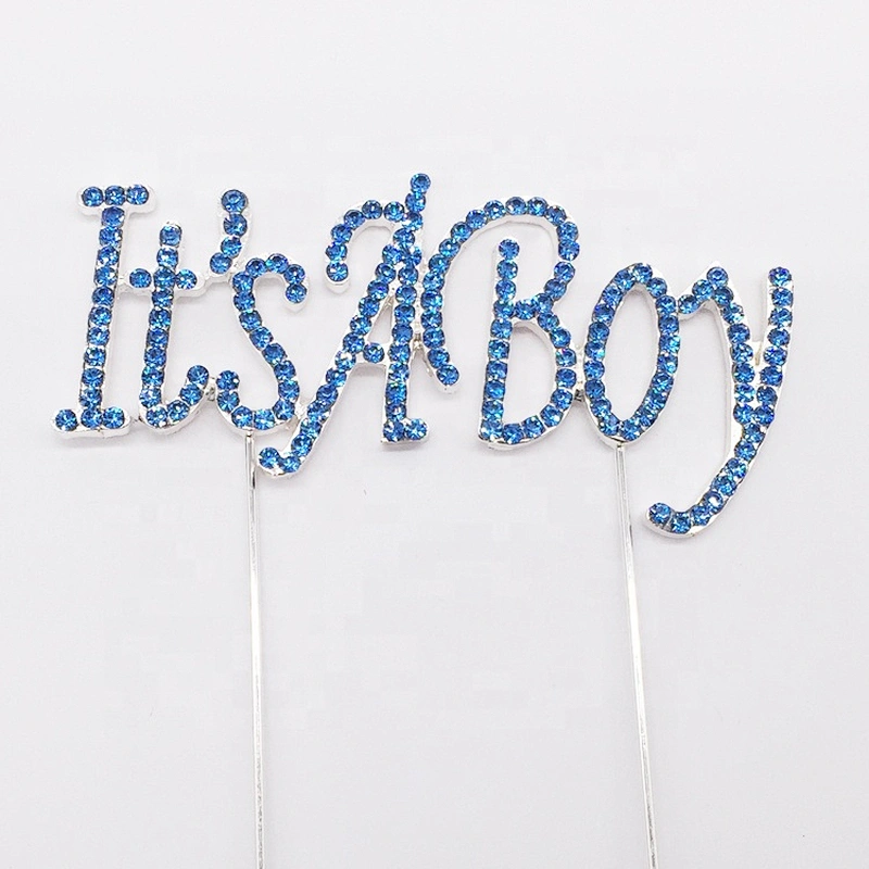 2020 boys and girls birthday gifts party decoration happy birthday cake pick rhinestone cake topper
