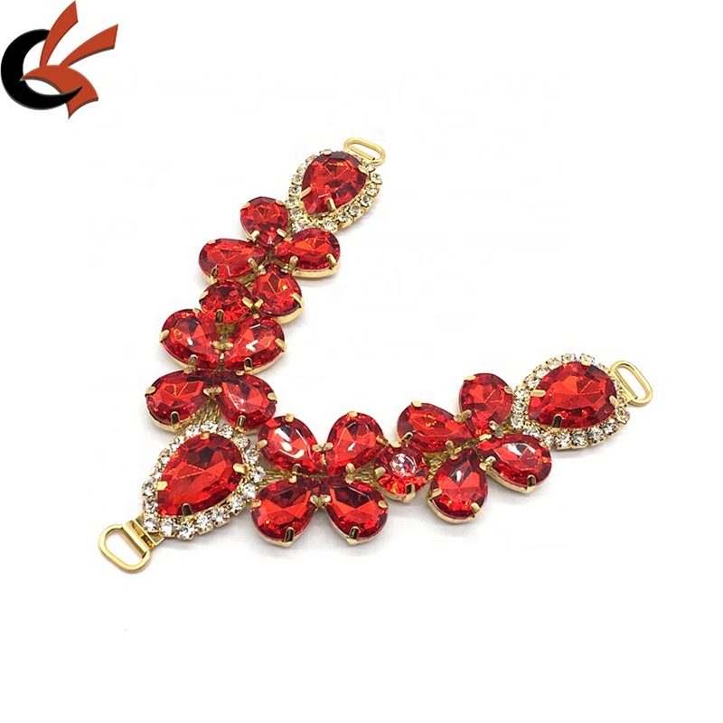 Shoe Buckle Making Colors Women Sandals Rhinestone Shoe Clip Upper Chain For Decoration Charms