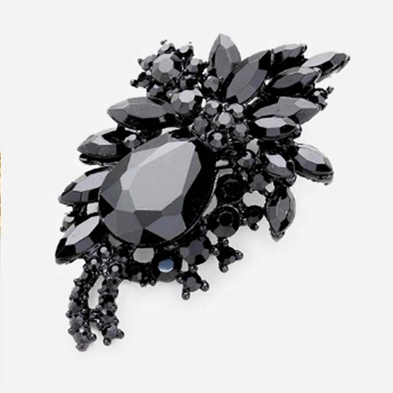 Fashion Jewelry Colourful Crystal Flower brooch Rhinestone Brooch for Women