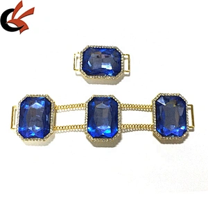 New Fashion Jewelry Metal Buckle Crystal Rhinestone Bikini Swimwear Connector For Bikini Suites