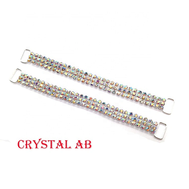 Rhinestone Flat Back AB Crystal Sew On Bikini Connectors For Swimsuit Body Shocking Show