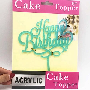 2020 hot sales happy birthday topper for birthday cake decoration