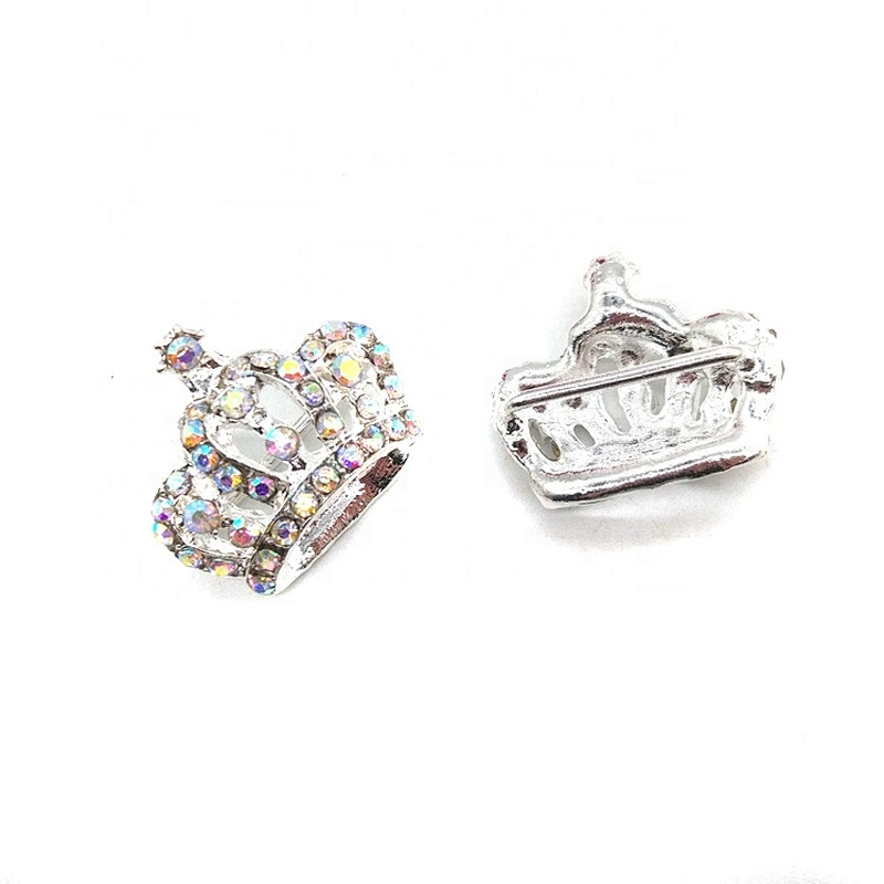25MM Stunning Diamante AB Clear Rhinestone Crown Buckles