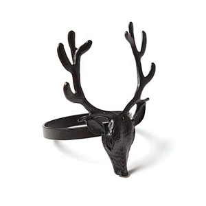 New Xmas Gift Crafts Series Dinning Table Setting Wedding Christmas Lifelike Stag Napkin Ring