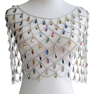 2020 new trendy design decorative pendant jewelry hollow upper clothing style hanging body chain