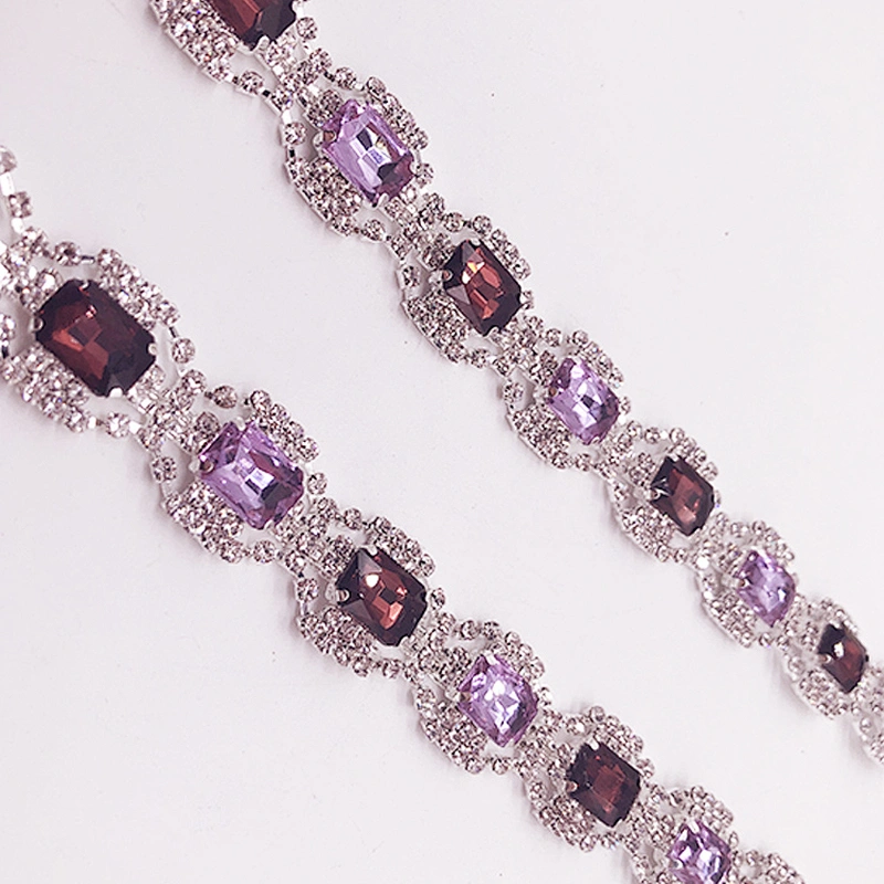 2020 shining crystal rhinestone chain wholesale rhinestone trimming for dress