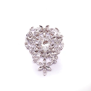 wedding rhinestone hijab pins brooch women