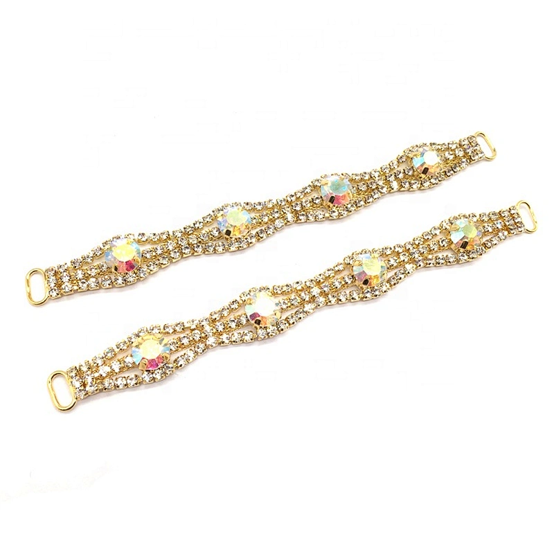 Gold/Silver Setting Women Swimsuits Rhinestone Bikini Connectors For DIY Beachwear Accessories