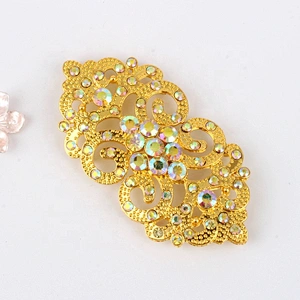 Gold plated clothing decoration buckle wedding hook clasp buckle wholesale