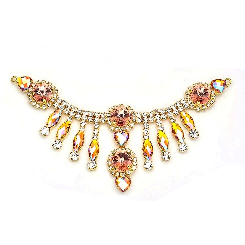 2020 Luxury Wholesale Hair Accessories Rhinestone Headband Bling Full Diamond Bikini Buckle Crystal Applique Trims