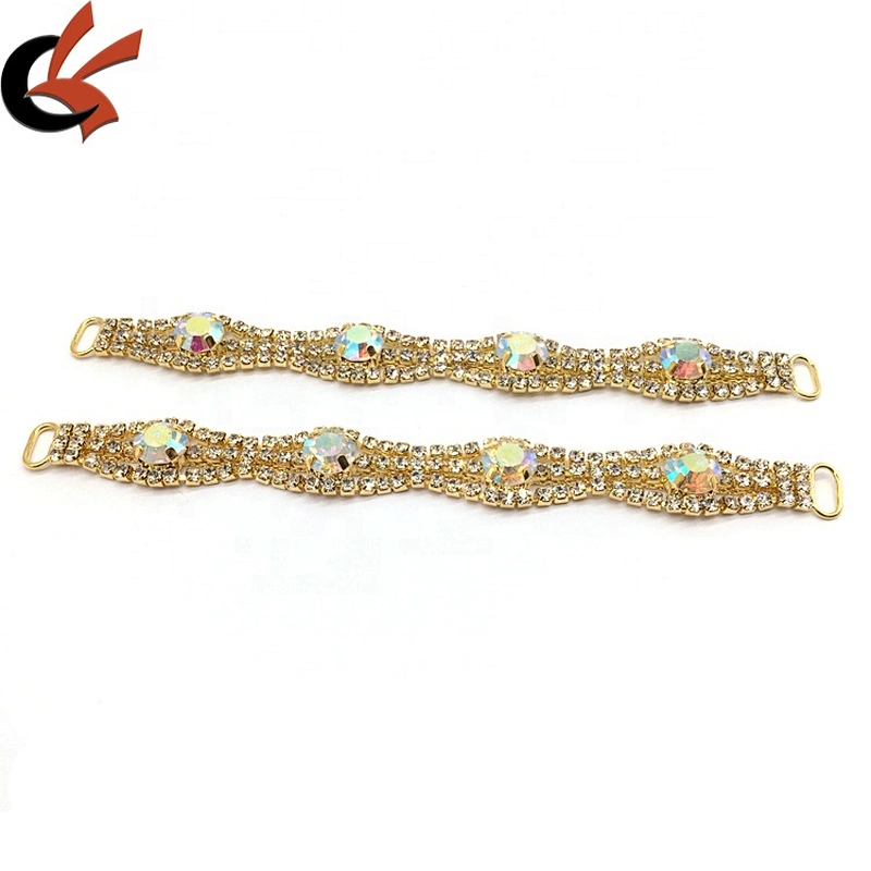 Gold/Silver Setting Women Swimsuits Rhinestone Bikini Connectors For DIY Beachwear Accessories