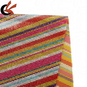 24*40cm various color rhinestone mesh design hot fix transfer applique trim hot fix sheet