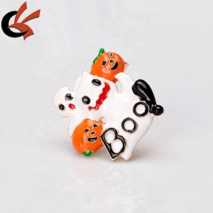 Hot Halloween cute cartoon Boo ghost soul pumpkin enamel brooch pin