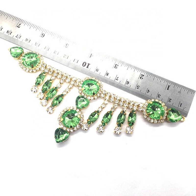 Wholesale Colorful Rhinestone Pendant Women Hair Band Accessories Fashion Crystal Diamond Headband Chain