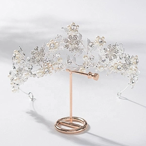 sparkly crystal rhinestone bridal tiara wedding hair crown