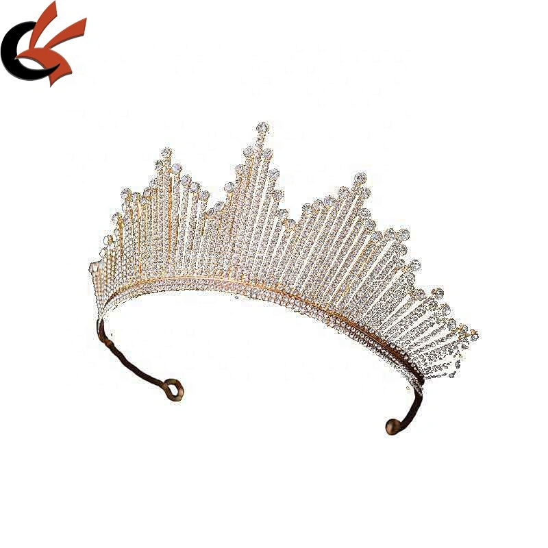 New Arrival Crystal Elegant Sliver Bride Princess Headpiece Rhinestone Crowns Wedding Tiara