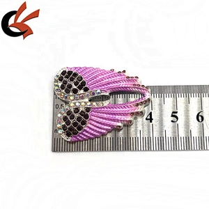 Wholesale purple color angel wings rhinestone brooches