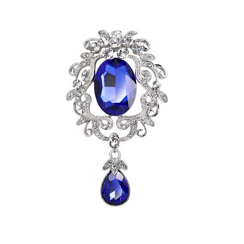 vintage crystal rhinestone brooch for garment