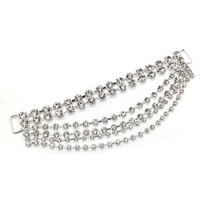 New fashion silver bling bling diamond bikini pendant chains women bikini bottom chain connector