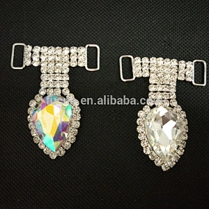 large crystal swing rhinestone connector for bikini decoration