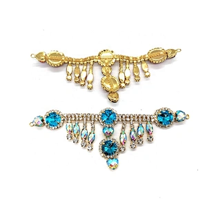 Factory Custom jewelry rhinestone shoe chain shoe accessories