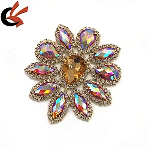 light topaz AB color resin crystal Carnival decoration rhinestone embellishment