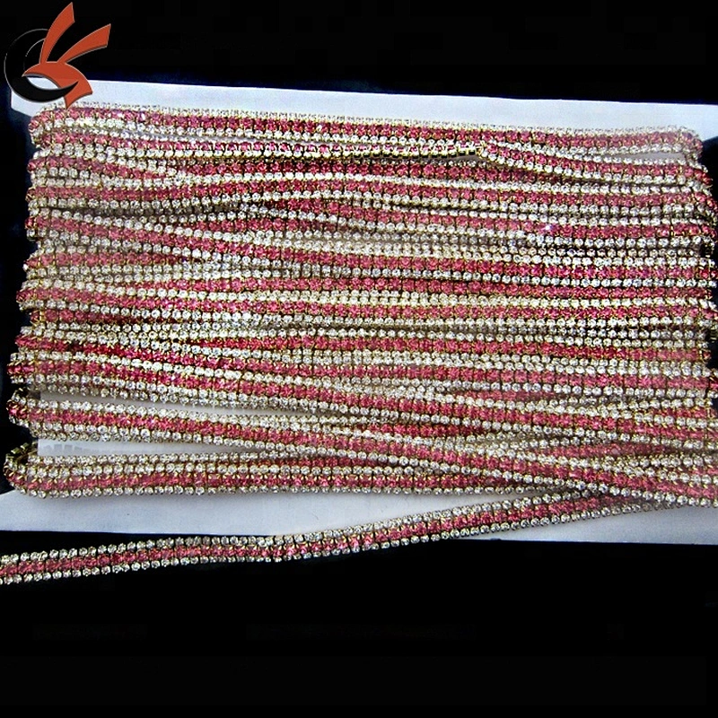 clear rhinestone and blue close Rhinestone Costume Sewing Trims