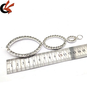 New Trendy 2021 Garment Swimwear Metal Rhinestone Crystal Bikini Connector For Women Bikini Suit