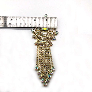 fashion Tassel brooch with rhinestone