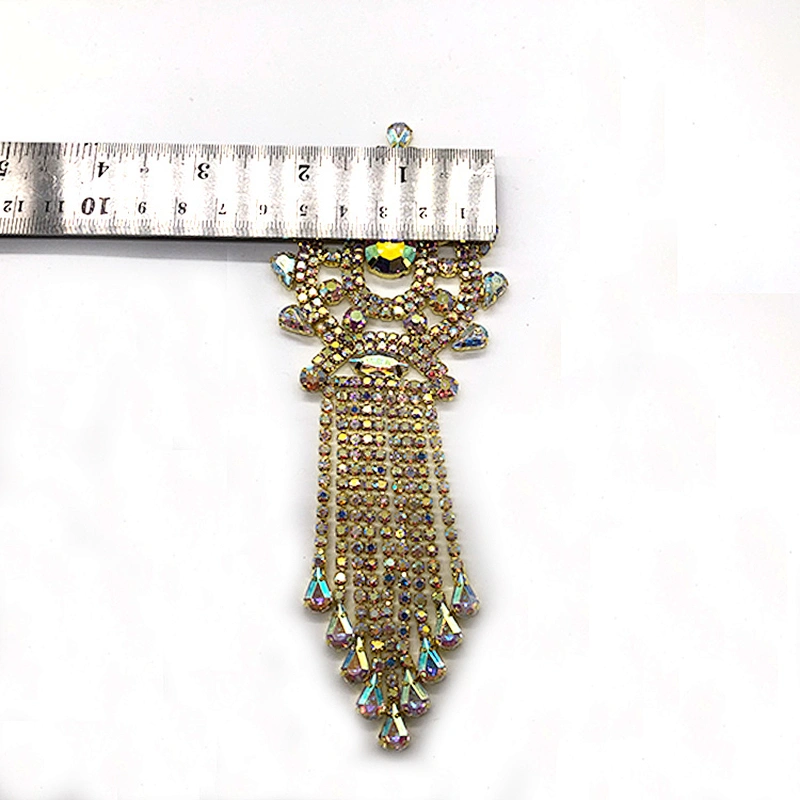 fashion Tassel brooch with rhinestone