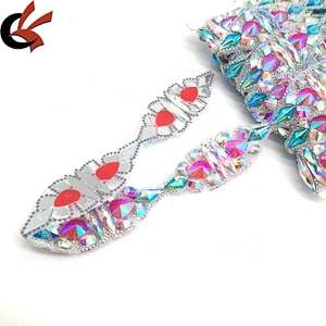 2021 New Trendy Product Crystal Beads AB Rhinestone Bridal Chain Trims Rhinestone Jewelry Chain Trimming