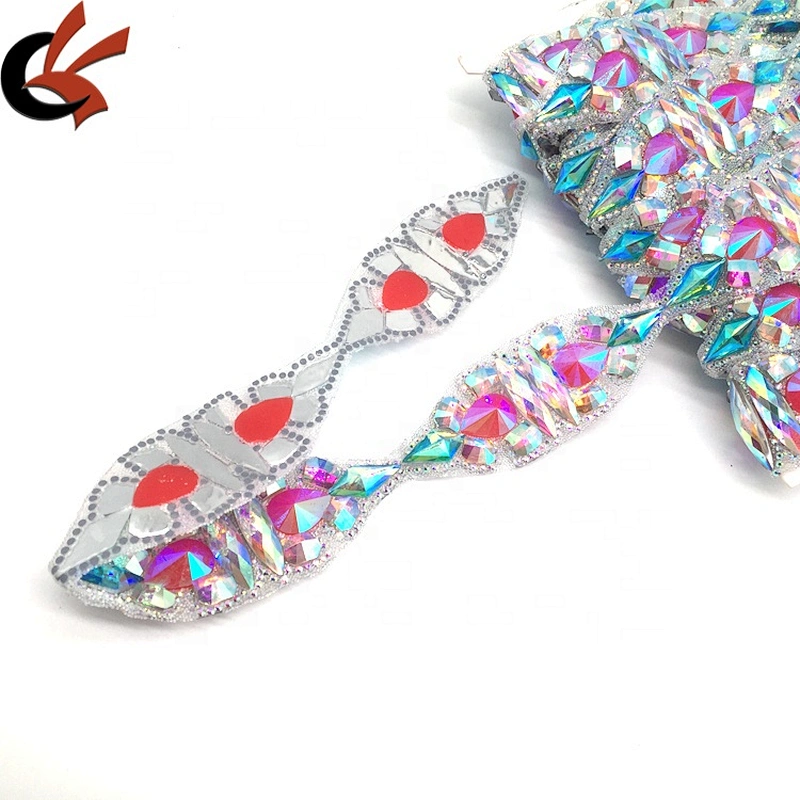 2021 New Trendy Product Crystal Beads AB Rhinestone Bridal Chain Trims Rhinestone Jewelry Chain Trimming