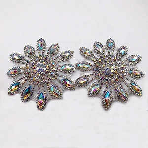 Custom rhinestone patch accessories jewelry for garment accessory