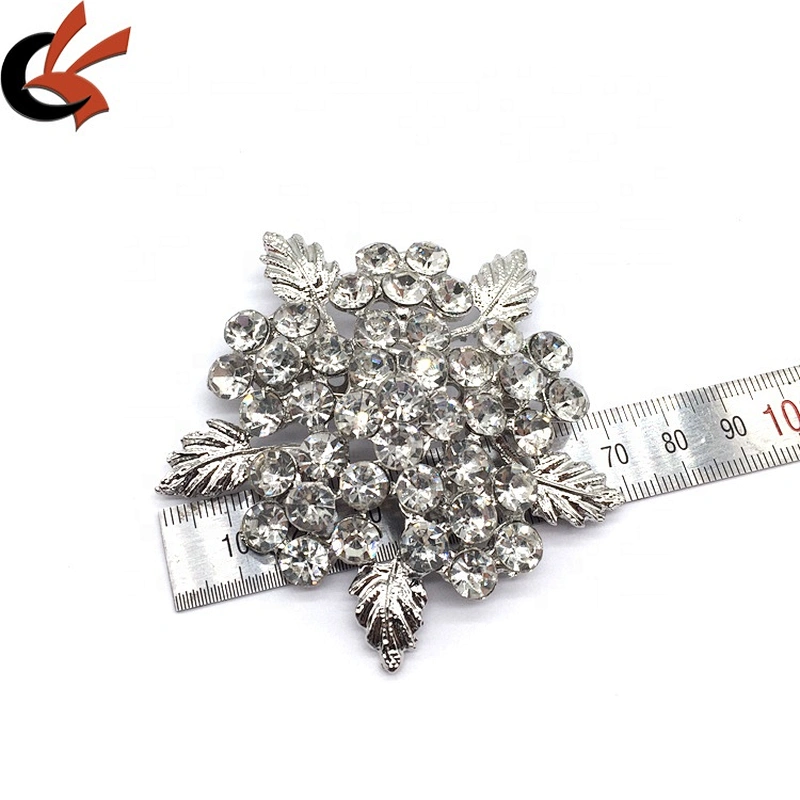 Women Fashion Vintage Diamante Wave Flower Lotus Star Leaf Crystal Rhinestone Brooch Pin