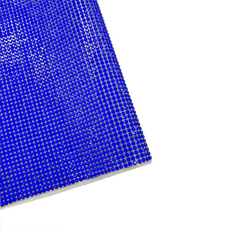 wholesale high quality decorative  hot fix rhinestone mesh trimming