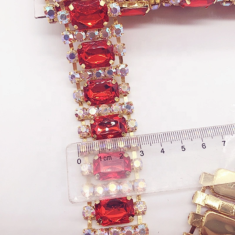 2020 new arrival Rhinestone Chain Trim with Crystals for carnival costume decoration