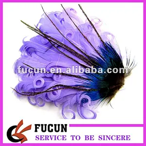 Hot sale colorful feather ladies decorative headbands