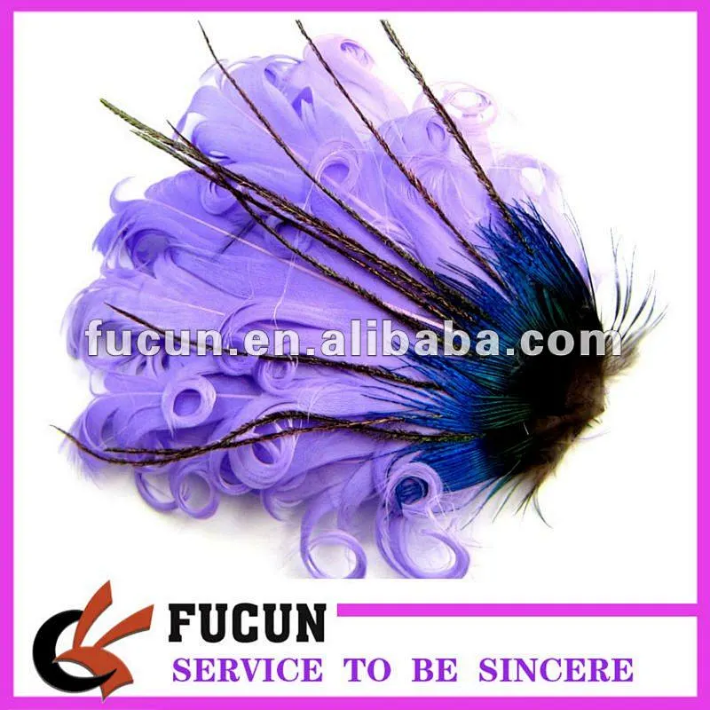 Hot sale colorful feather ladies decorative headbands