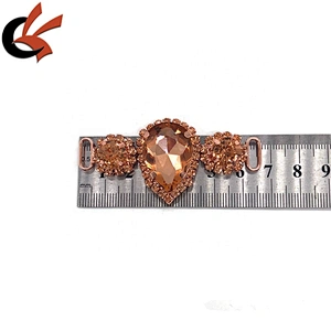 Rose Gold Base Rhinestone connector Swimwear connector Bikini connector