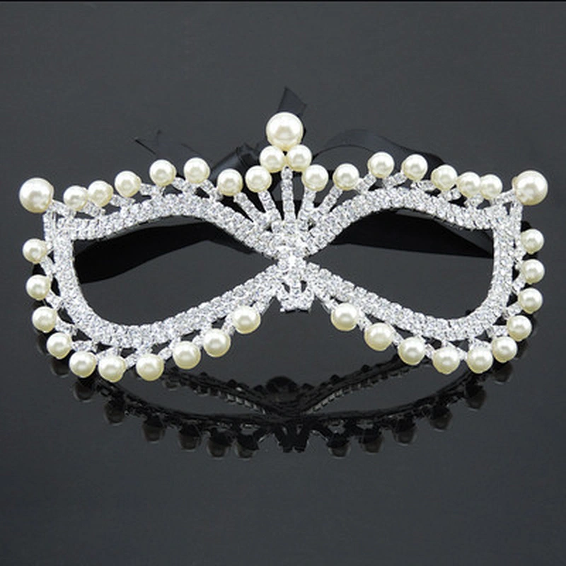 Bridal Full Rhinestone Crystal Fancy Masquerade Eye Mask for Halloween