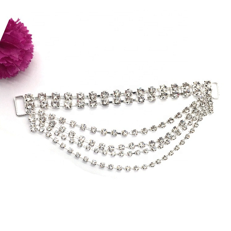 New fashion silver bling bling diamond bikini pendant chains women bikini bottom chain connector