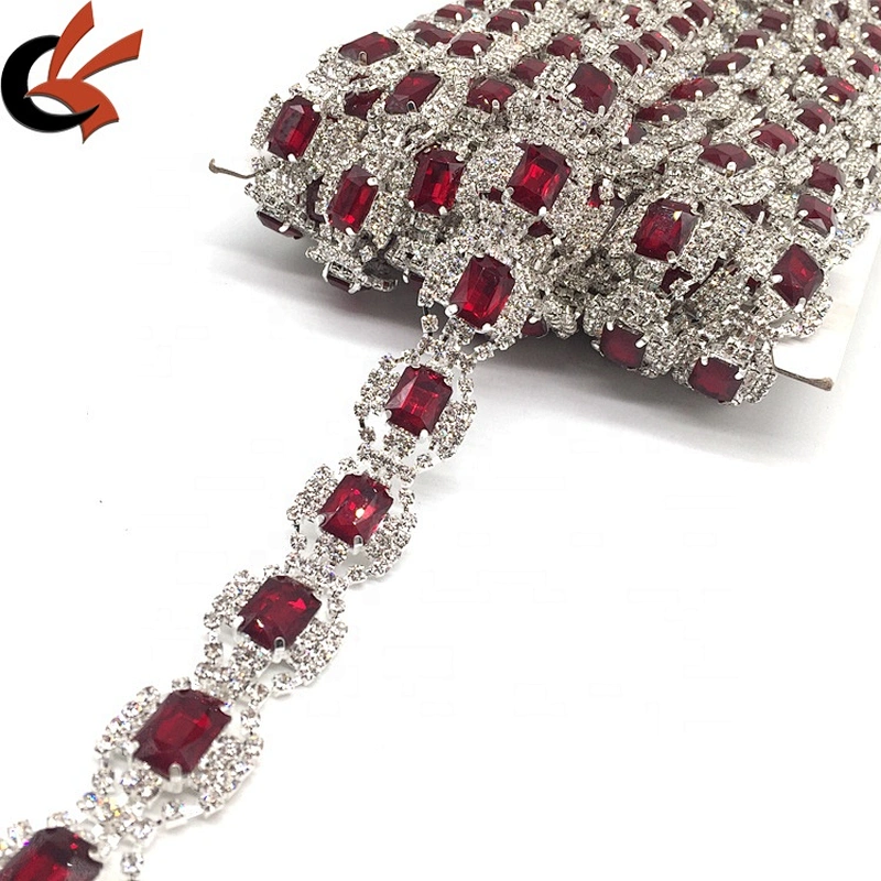 New Color Product 2021 Fashion Garment Decorative Rhinestone Crystal Banding Trimming
