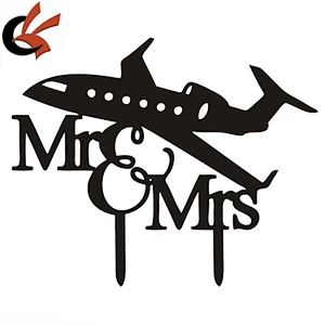 Acrylic Mr &Mrs Bride and Groom Wedding Love Cake Topper