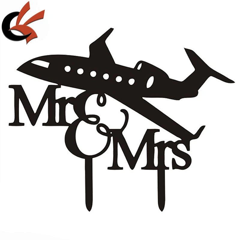 Acrylic Mr &Mrs Bride and Groom Wedding Love Cake Topper