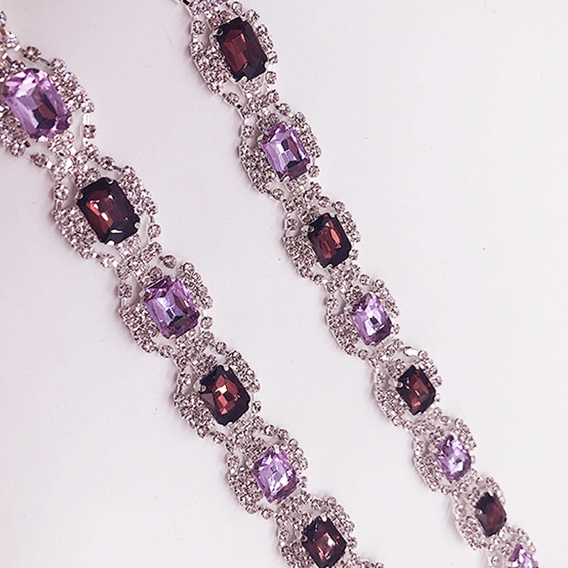 2020 shining crystal rhinestone chain wholesale rhinestone trimming for dress