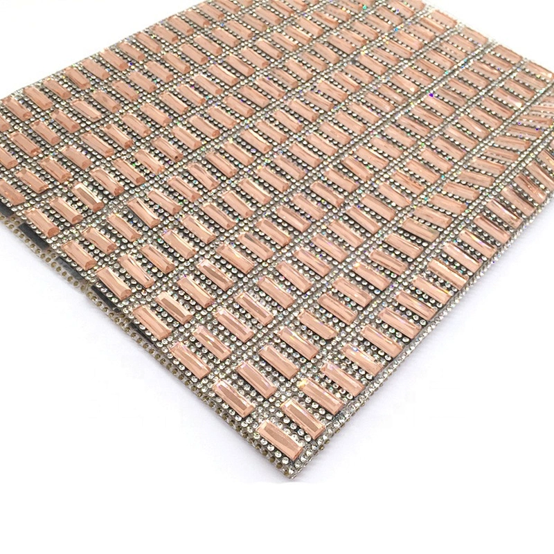 Hot sale custom your own article hot melt self adhesive diamond glue hot fix rhinestone sheet