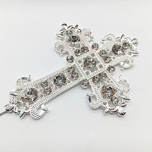 New products 2021 cross style cake topper for Wedding Religious Baptism Christening First Communion Confirmation