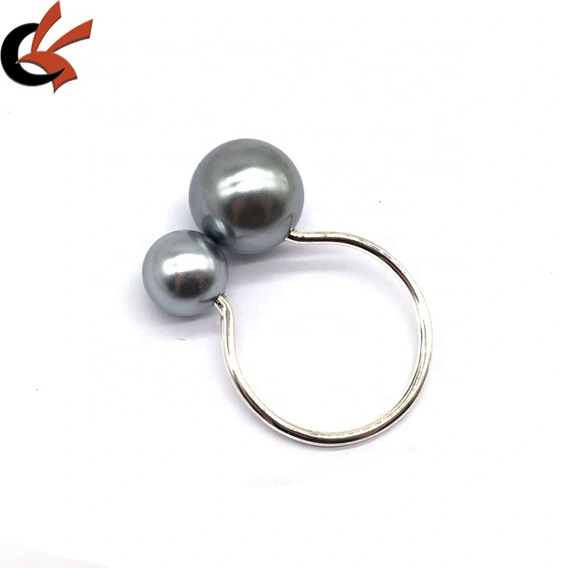 Custom made wholesaler dining table decor disposable artificial pearl beaded napkin ring